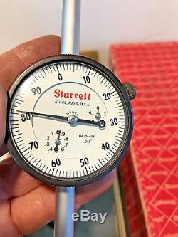 Starrett 25-4041J 4 Dial Indicator. 001, Machinist, Free Shipping