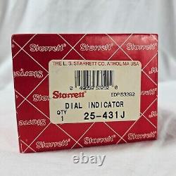 Starrett 25-431J Dial Indicator EDP 53292 AGD 2 Range 0 to 0.500 Machinist