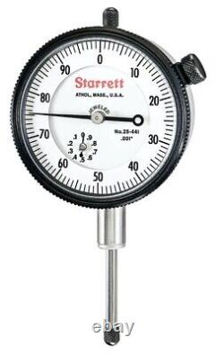 Starrett 25-441J WithSLC Dial Indicator with Standard Letter of Certification, 0