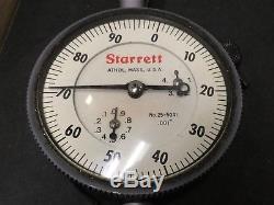 Starrett 25-5041 Long Range Dial Indicator Gauge, 0-5, 2.25 Face, 0.001 Grad
