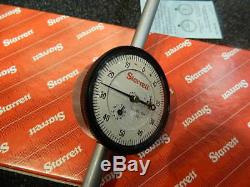 Starrett 25-5041J Dial Indicator 0-5 Inch Travel withBox, Sheeth In Very Good Cond