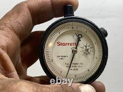 Starrett 25-511J Indicator 0.200 Range, 0-5-0 Balanced Dial. 0001 Grads