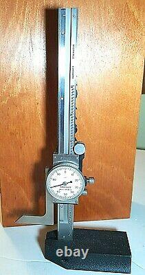 Starrett 250Z-6 Dial Height Gage, 0-6, XLNT, Missing Scriber/Indicator Clamp