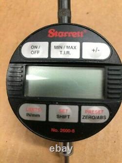 Starrett 2600-8 Series Electronic Digital Dial Indicator, 1 in, travel