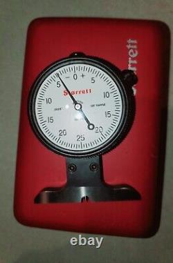 Starrett 643JZ Dial Depth Gauge Knife Edge Base. 0005.125 Range Jeweled