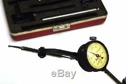 Starrett 645 Heavy Duty Back Plunger Dial Indicator with case