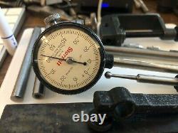 Starrett 645 Universal Dial Indicator, Back Plunger with Attachments (594)