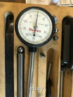 Starrett 645 Universal Dial Indicator, Back Plunger with Attachments (594)