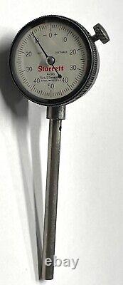 Starrett 645A5Z Back Plunger Dial Indicator with Attachments Set, 0.200.001