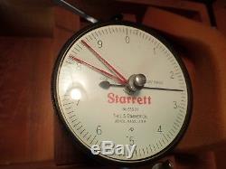 Starrett 654 Inspector's Dial Bench Gauge Gage with. 0001 x. 025 Dial Indicator