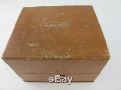 Starrett 654 Inspectors Lever Dial Indicator BENCH GAGE Head Table &Wood Box Set