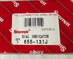 Starrett 655-131J Dial Indicator, Dial Face 0-25-0, Range. 125- Grad..0005