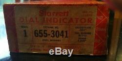 Starrett 655-3041-S Dial Indicator, 3.000 Measuring Range. 001 grad. EUC