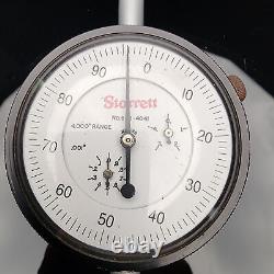 Starrett 655-4041 Dial Indicator, 0-4.000 Range, 0.001 Graduation