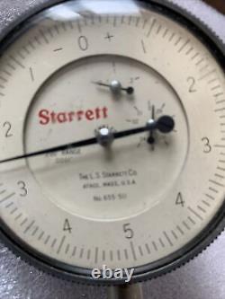 Starrett 655-511, Dial Indicator, 0-200 Range. 375 Stem