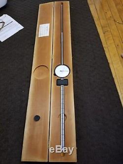 Starrett 656-12041J 12 Dial Indicator 12 inches of travel comes in wooden box
