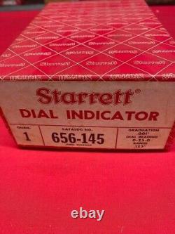 Starrett 656-145J Dial Indicator 0.125 Range, 0-25-0 Balanced Dial IN STOCK