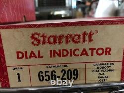 Starrett 656-209J Dial Indicator 0.015 Range, 0-6.00005 Grads IN STOCK