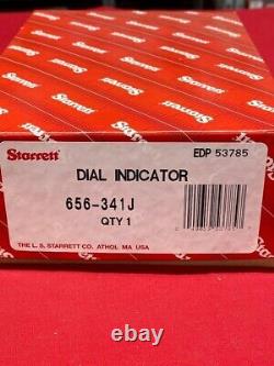 Starrett 656-341J Dial Indicator 0-1.000 Range, Dial Reading 0-50-0 IN STOCK