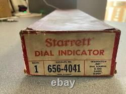 Starrett 656-4041 Dial Indicator 0-4.000 Range, 0-100 Balanced Dial