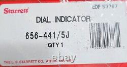 Starrett 656-441/5J 656 Series 0 to 0.5 SAE Dial Indicator