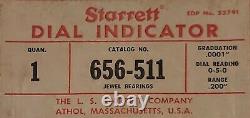 Starrett 656-511J 656 Series 0 to 0.200 SAE Dial Indicator