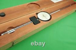 Starrett 656-6041 Extra Long Range Drop Point Dial Indicator 6 Range. 001