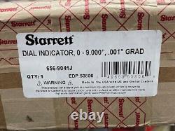 Starrett 656-9041J Dial Indicator 0-9.000 Range, 0-100.001 Grads IN STOCK