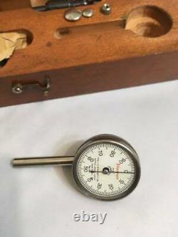 Starrett #657 Magnetic Base & 196 Indicator Set in Wood Case
