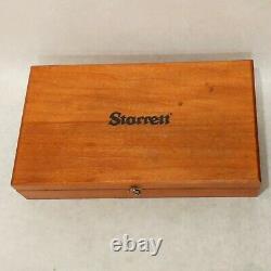 Starrett 657 Magnetic Base Holder with 711 Starrett Dial Indicator Wooden Box