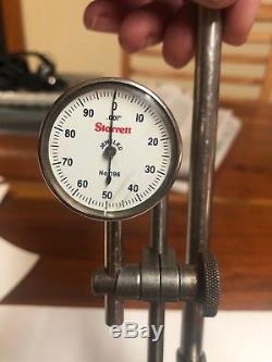 Starrett 657 magnetic base with 196 dial indicator