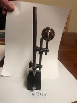 Starrett 657 magnetic base with 196 dial indicator