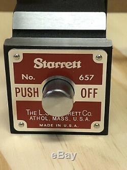 Starrett 657AA Magnetic Base Holder & Starrett 81-131J Dial Indicator