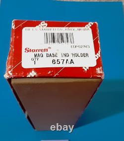 Starrett 657AA Magnetic Base Indicator Holder Complete Set