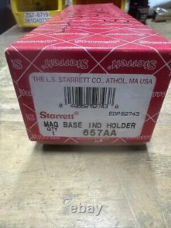 Starrett 657AA Magnetic Base Indicator Holder New in Box 22JS2270-E2