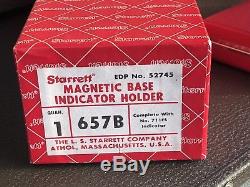 Starrett 657B Magnetic Base and Post With 711FS Dial Indicator Set