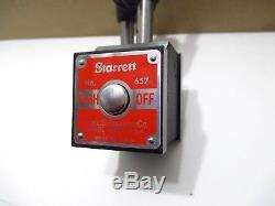 Starrett 657ME Magnetic Base Holder Set 56357 with 25-181J Metric Dial Indicator