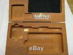 Starrett #657bz Magnetic Base With 711 Last Word Dial Indicator In Wood Case