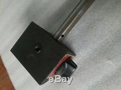 Starrett 659 large magnetic base with v block dial indicator holder USA lathe mill