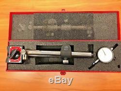 Starrett 659BZ Magnetic heavy Duty Base with 25-131 Dial Indicator and Metal Case