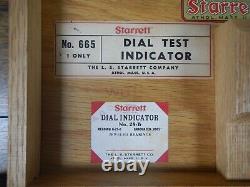 Starrett 665 Dial Test Indicator Set NICE