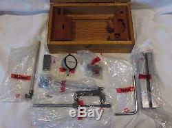 Starrett 665 Dial Test Indicator with 25-B Dial Indicator Wooden Box Nice