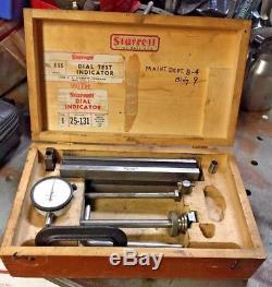 Starrett 665 Test Inspection Base Stand Set 25-131 Dial Indicator Machinist Tool