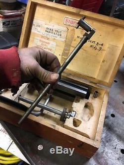 Starrett 665 Test Inspection Base Stand Set 25-131 Dial Indicator Machinist Tool