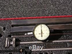 Starrett 665G Inspection Set with 25-131 Jeweled Dial Indicator in metal case