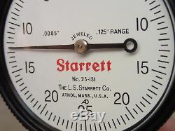 Starrett 665JZ Inspection Set 25-131 Dial Indicator Nice