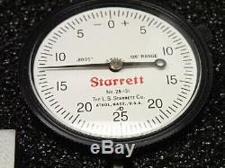 Starrett 665JZ Inspection Set Outfit 25-131 Dial Indicator Nice