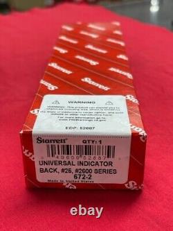 Starrett 672-2 Universal Back for 25, 2600, 2900 Series Indicators IN STOCK