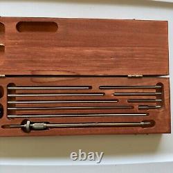 Starrett 697 Inside Dial Gauge Set 61-458mm Range 0.02mm Grads 0-50-0 Face