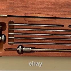 Starrett 697 Inside Dial Gauge Set 61-458mm Range 0.02mm Grads 0-50-0 Face